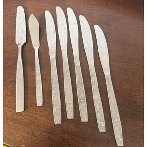7 Pc Oxford Hall Stainless Steel Grenoble Knife And Butter Knife  (1 Mismatched)